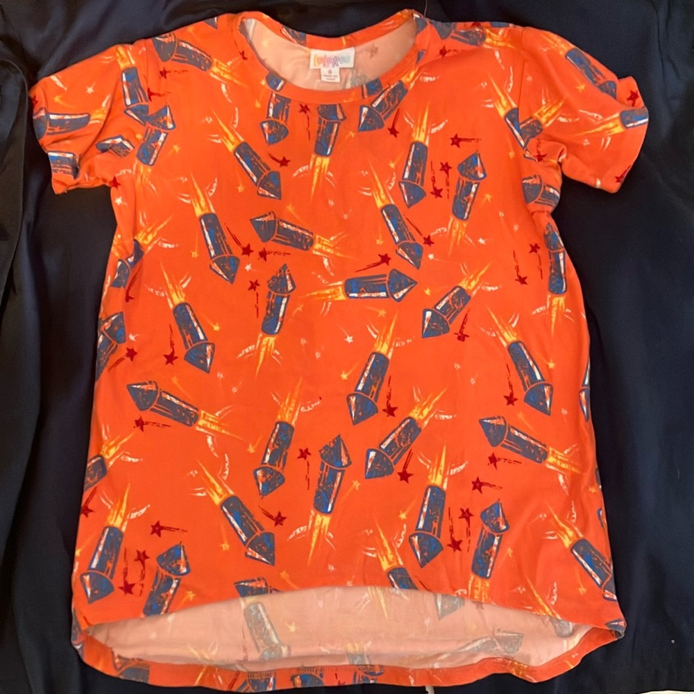 Lula Roe Girls Rocket Shirt